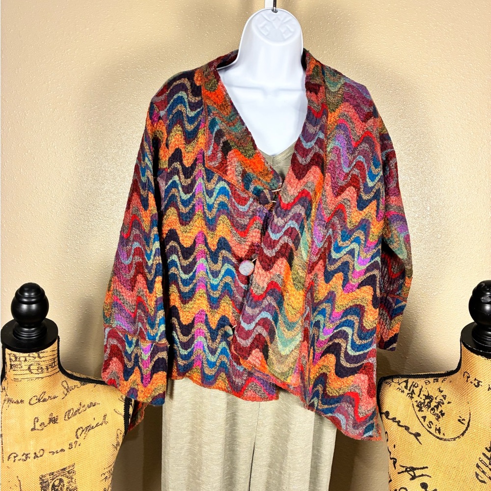 Multicolor Zigzag Women's Jacket - image 4